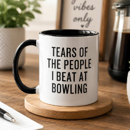 Tårar från människor jag slog i bowling Roligt Mugg