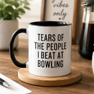 Tårar från människor jag slog i bowling Roligt Mugg