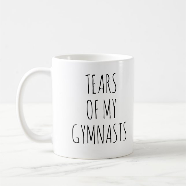 Tårar Från Mina Gymnaster, Rolig Kaffemug, Gymnast Kaffemugg (Vänster)