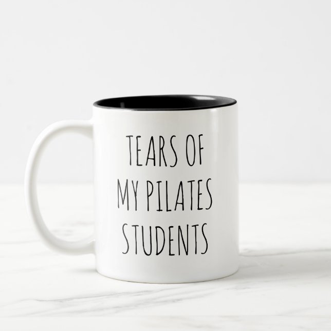 Tårar Från Mina Pilates-Elever Mugg Fitness Presen (Vänster)