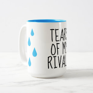 Tårar från mina rivaler rolig sport kaffemug Två-Tonad mugg