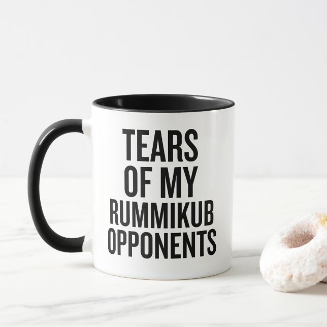 Tårar Från Mina Rummikub-motståndare Mugg (Med munk)