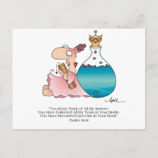 TÅRAR I EN FLASKA Postkort av April McCallum Vykort