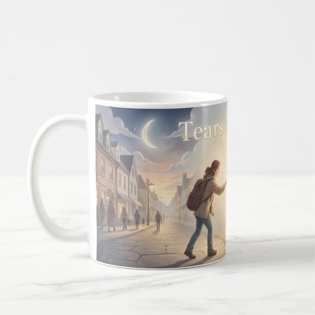 Tårar i himlen - öm avsked - drömmugg kaffemugg (Vänster)