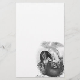 Tårar i himmelbrevpapper brevpapper