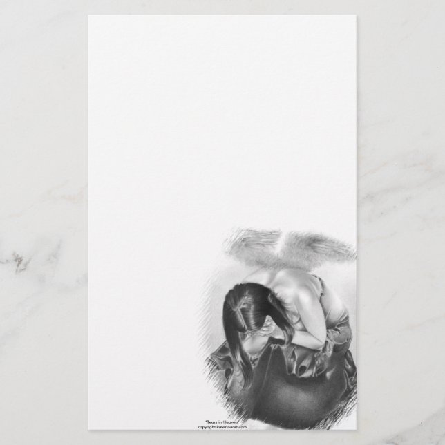 Tårar i himmelbrevpapper brevpapper (Framsida)