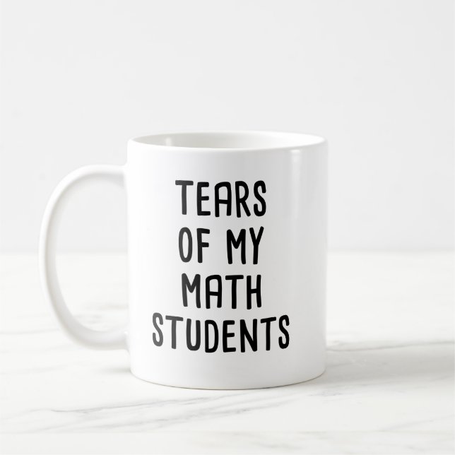 tårar i min matta studenter, lustig matematik kaffemugg (Vänster)