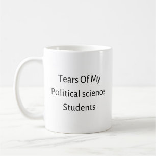 Tårar i min politiska vetenskap studenter kaffemugg