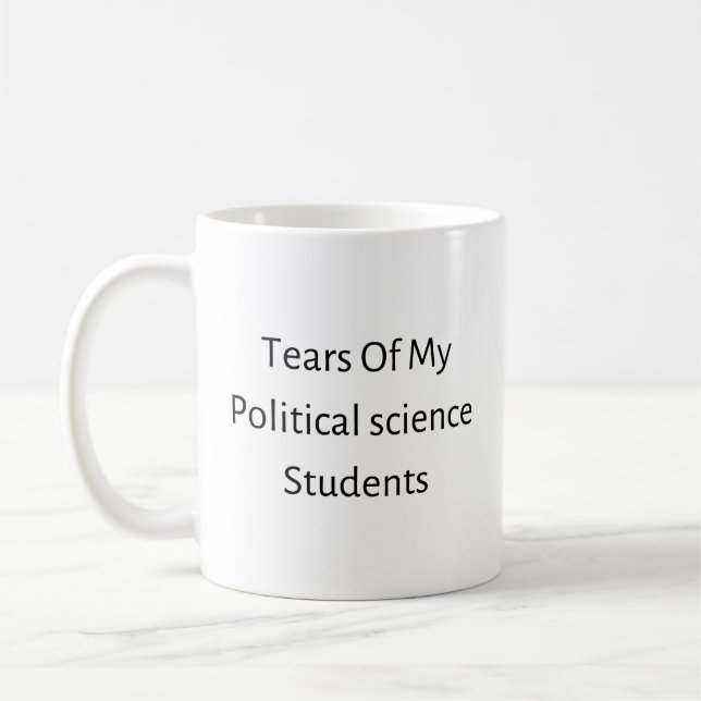 Tårar i min politiska vetenskap studenter kaffemugg (Vänster)