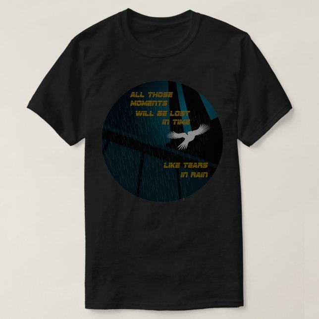 tårar i regn 1 t shirt (Design framsida)