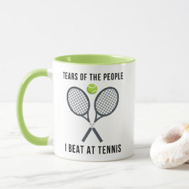 Tårar jag beat på Tennis Funny Mugg