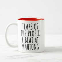Tårar Jag slog på Mahjong Funny