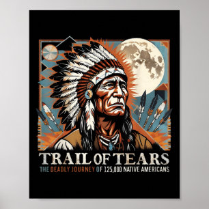 Tårar Memorial Native American Poster
