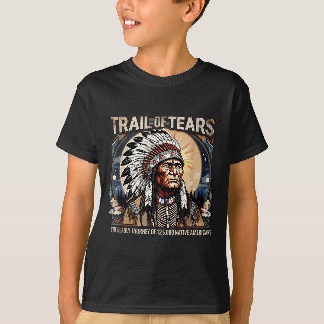 Tårar Memorial Native American T Shirt (Framsida)