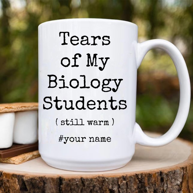 Tårar på My Biology Studenter still Warm Funny Mugg (Tears of My Biology Students Still Warm Funny coffee Mug)