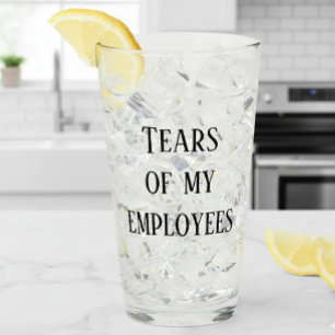 Tårar till Arbetet vid kontoret i Chef i Humor Glaskopp