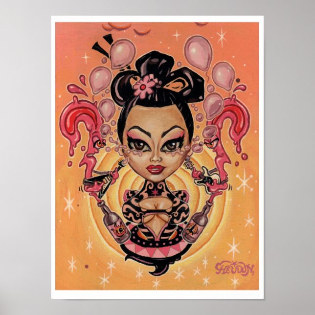 tårar till ballonger - (popkonst) poster (Framsidan)