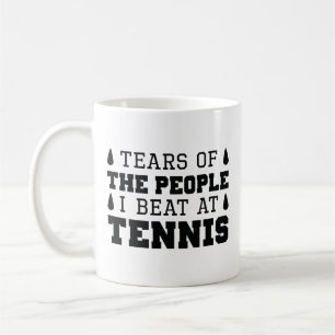 Tårar till de människor jag besöker på tennis kaffemugg