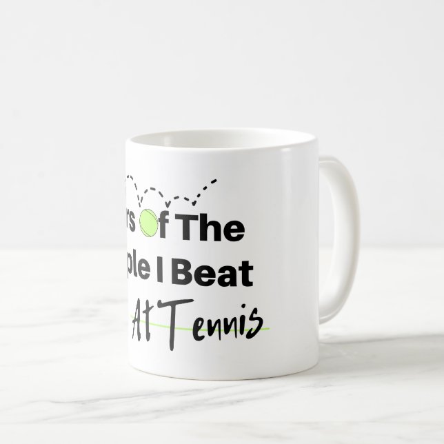 Tårar till de människor jag besöker på tennis kaffemugg (Framsida höger)