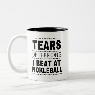 Tårar till de människor som jag slår på Pickleball Två-Tonad Mugg