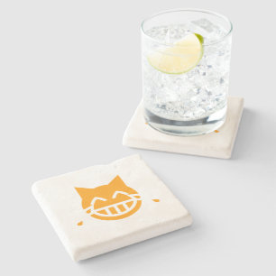 Tårar till Joy Emoji Cat Underlägg Sten