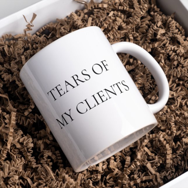 Tårar till Min klientadvokat Personal Trainer Kaffemugg (Skapare uppladdad)