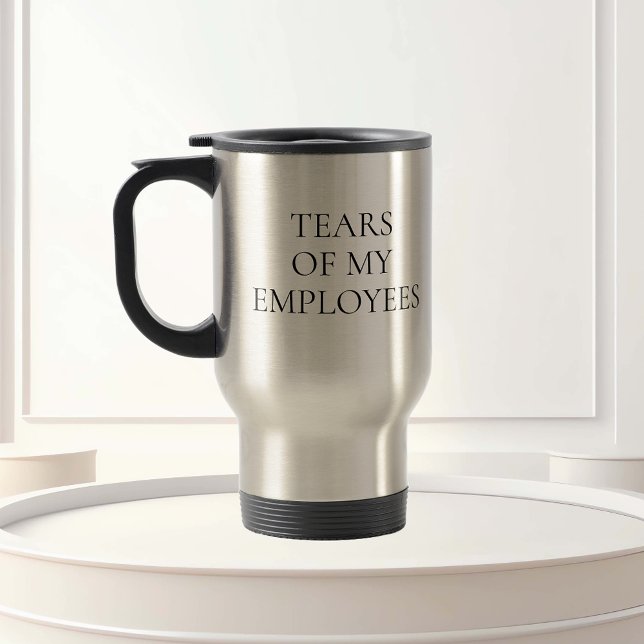 Tårar till min medarbetares Chef Office HR-gåva Resemugg (Skapare uppladdad)