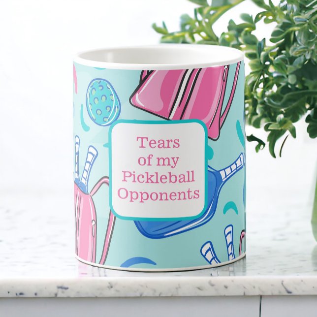 Tårar till min Pickleball-motståndare Pickleball B Kaffemugg (Skapare uppladdad)