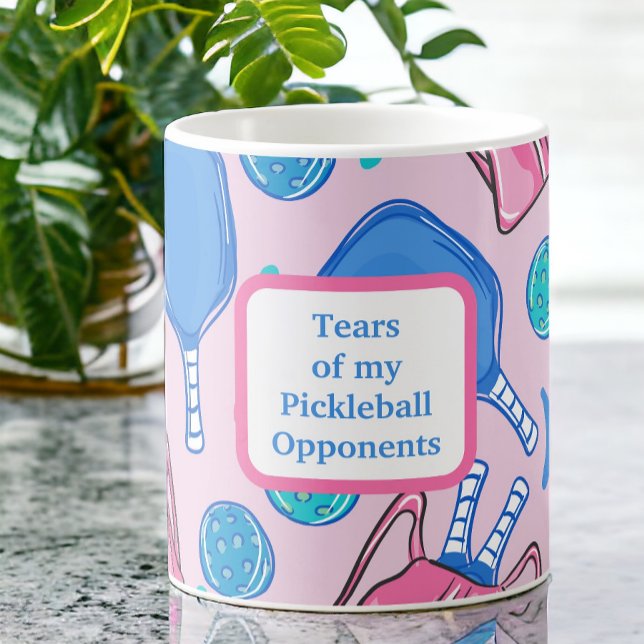 Tårar till min Pickleball Opponents Pickleball Ros Kaffemugg (Skapare uppladdad)