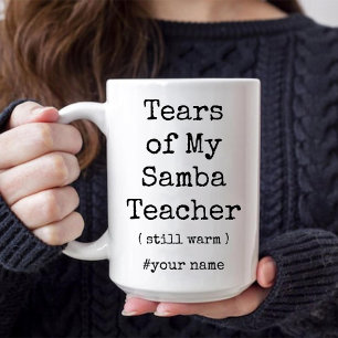 Tårar till min Samba Dance Teacher still Warm Funn Två-Tonad Mugg