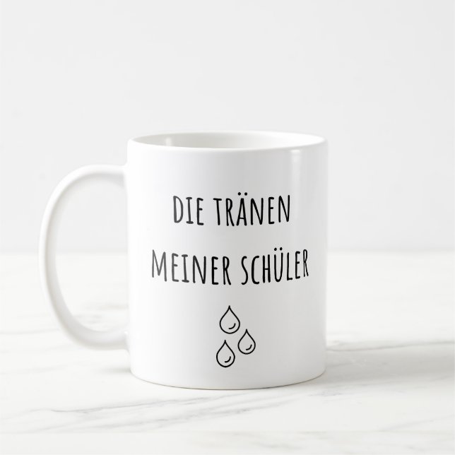 Tårar till min tyska Studenter - Lärare i Tyskland Kaffemugg (Vänster)