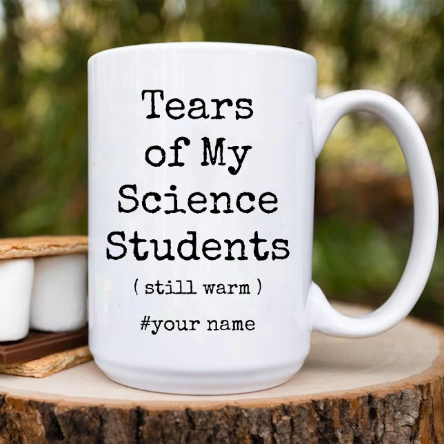 Tårar till min vetenskap Studenter still Warm Funn Två-Tonad Mugg (Tears of My Science Students Still Warm Funny Two-Tone Coffee Mug)