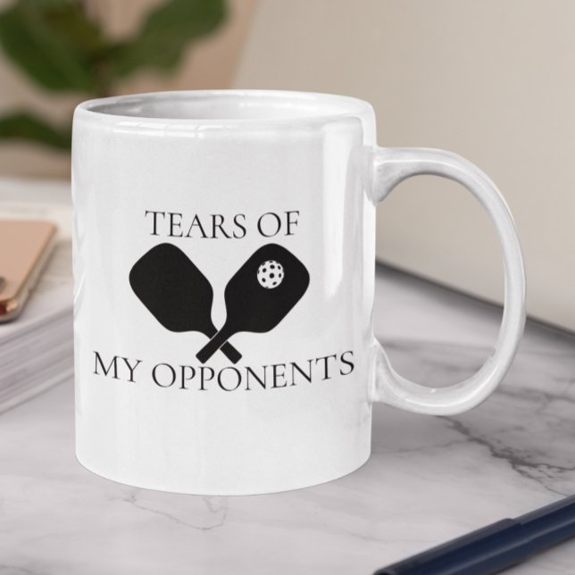 Tårar till mina motståndare Pickleball Kaffemugg (Skapare uppladdad)
