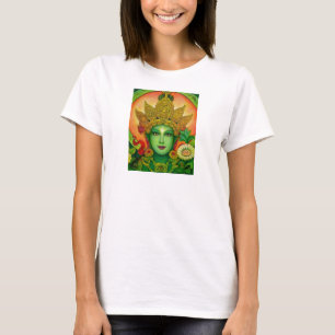 Taras för gudinnan stränger grön spagetti för t-shirt