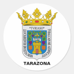 Tarazona (Aragonien, Spanien), jackat av arm Runt Klistermärke
