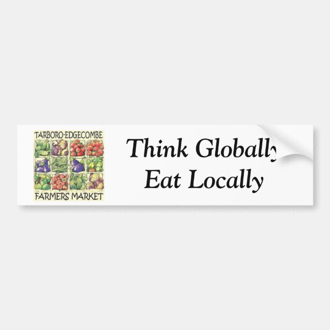 Tarboro-Edgecombe bönder marknadsför bildekalet Bildekal (Framsidan)