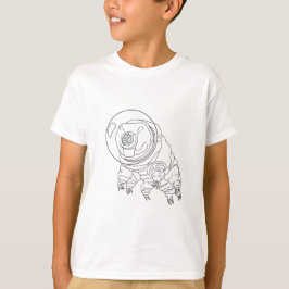 Tardigrade astronaut helmet pojkars t-shirt