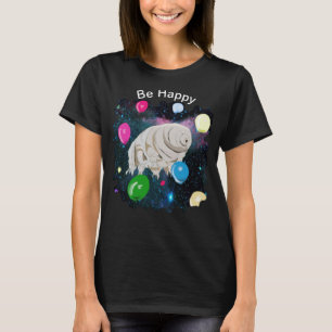 Tardigrade flyter genom rymden med ballonger t shirt