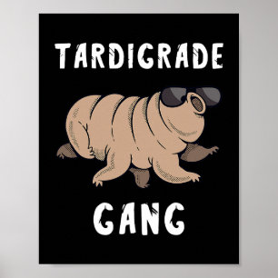 Tardigrade Gang Vatten Bear Team Crew Microbiologi Poster