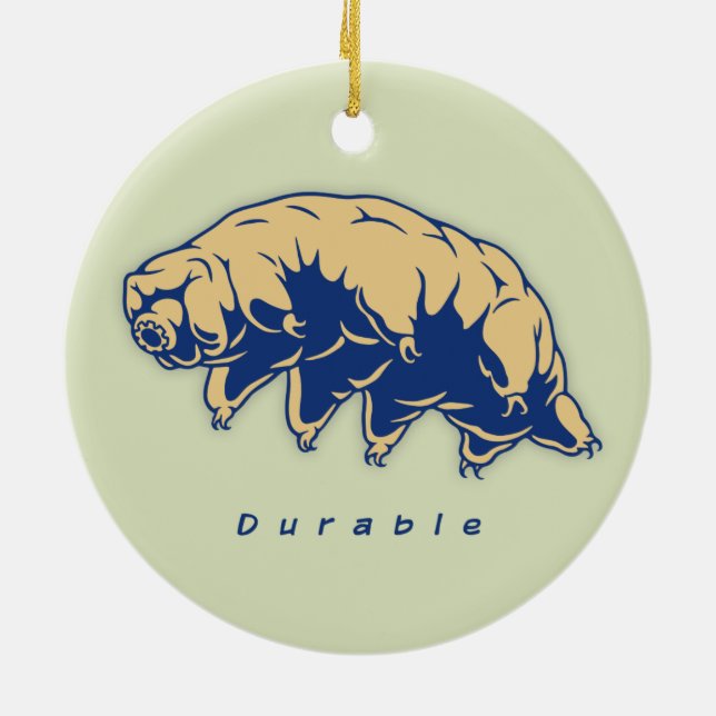 Tardigrade kapitalvara - julgransprydnad keramik (Baksidan)