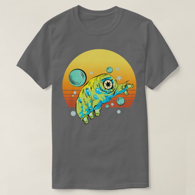 Tardigrade Retro T Shirt (Design framsida)