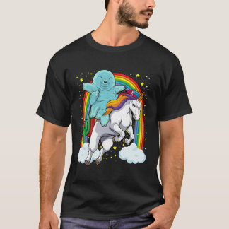 Tardigrade Riding Unicorn Funny Magic Tardigrade T Shirt