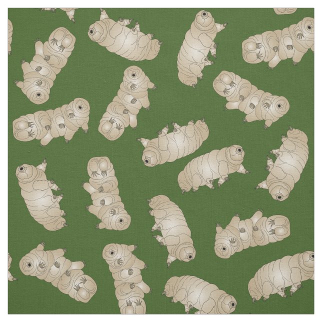 Tardigrade Vatten Bear Moss Gris Tyg (Provkarta)