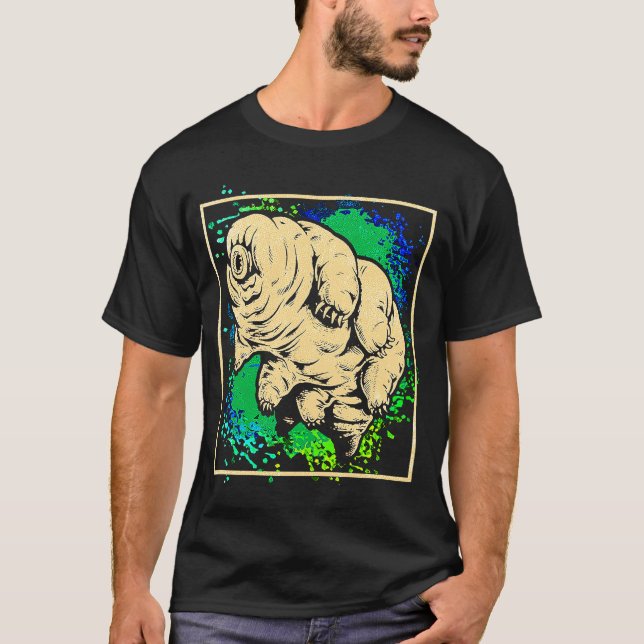 Tardigrade Vatten Bear Moss Piglet Micro Animal Co T Shirt (Framsida)