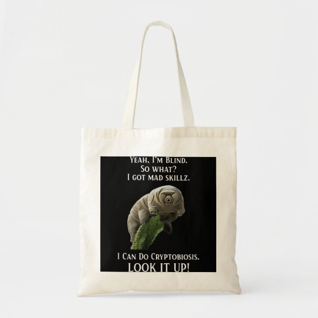 Tardigrade Vatten Bear Science Biology Gift Shirt Tygkasse (Framsidan)