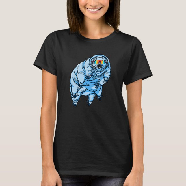 Tardigrade Vattenbjörn Blå Redneck Tardigrade T Shirt (Framsida)