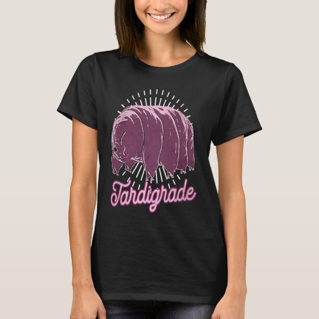 Tardigrade Water Bear Moss Piglet Micro Animal T Shirt (Framsida)