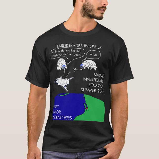 Tardigrades i utrymmeutslagsplats t shirt (Framsida)