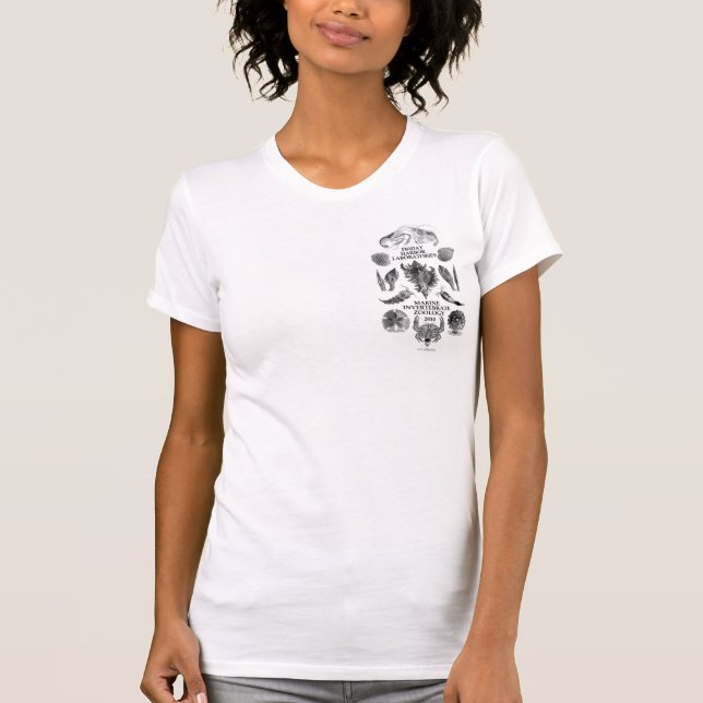 Tardigrades på baksidaen, Haekel framtill Tee Shirt (Framsida)