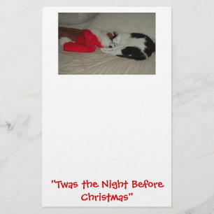 Tare natten före jul Kitten Brevpapper